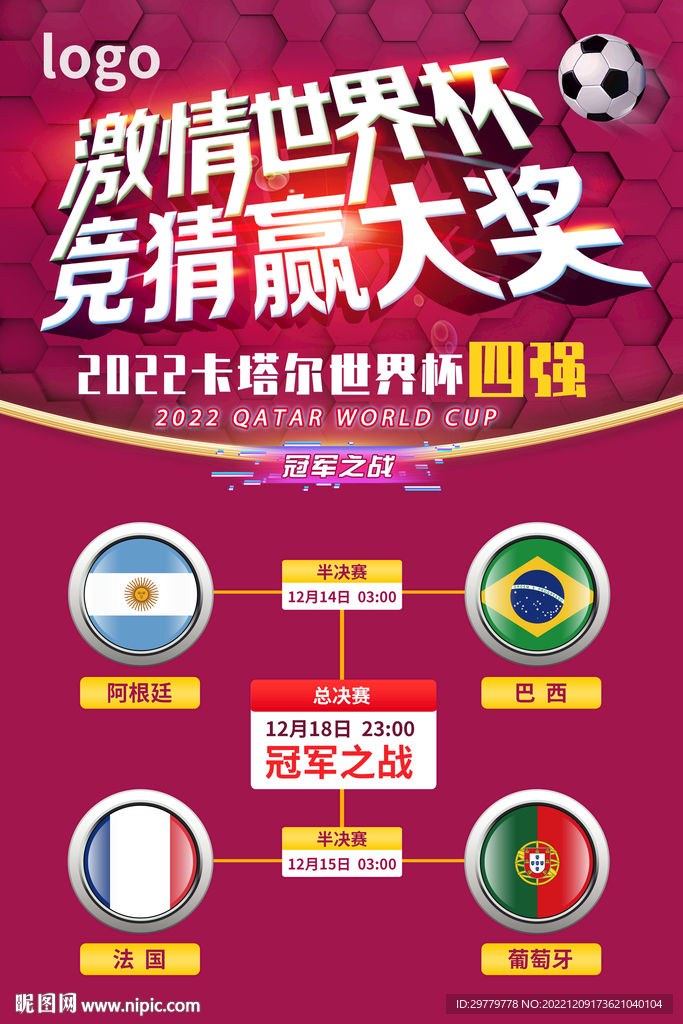 世界杯决赛海报