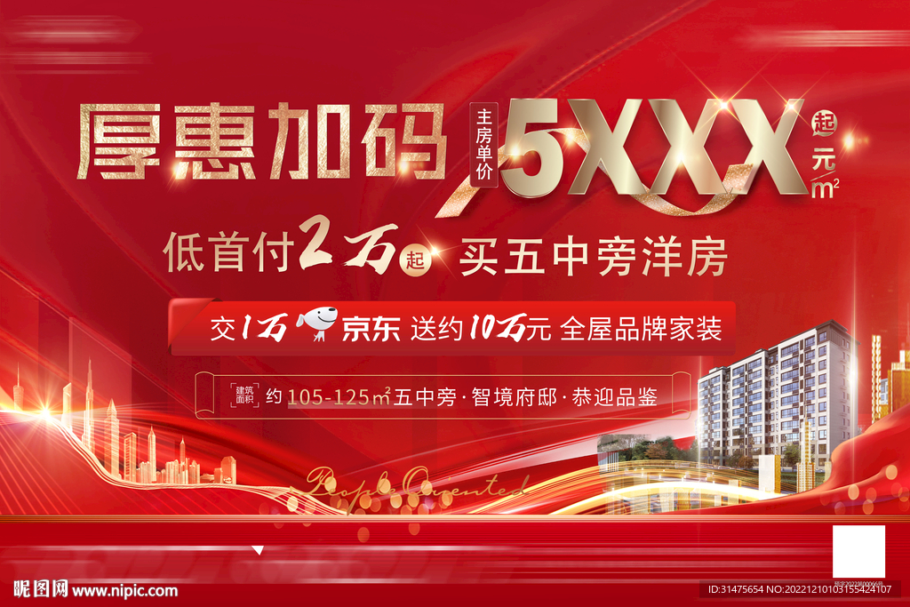 地产低首付展板