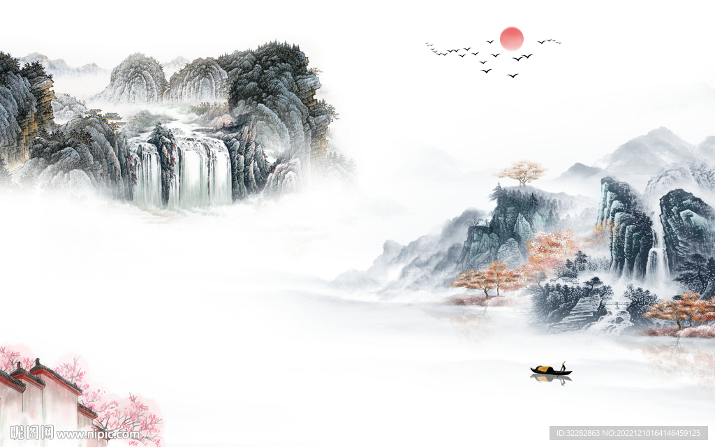 客厅 新上架山水画 tIF分层