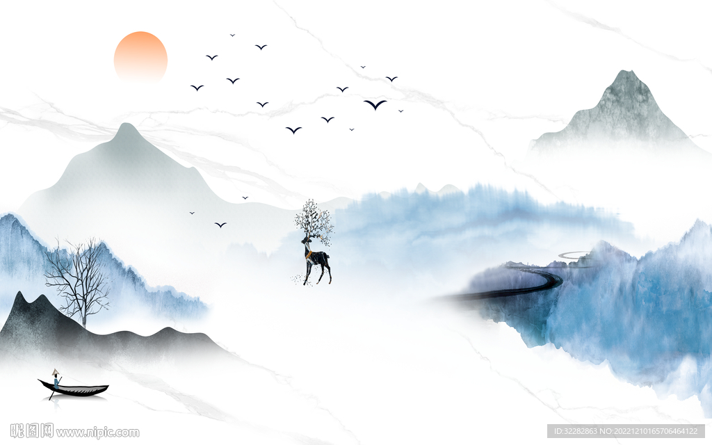 大气 新上架山水画 tIF分层