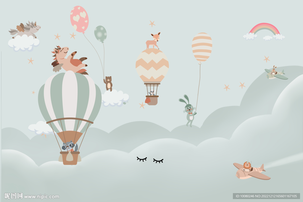 =壁画壁纸 儿童房