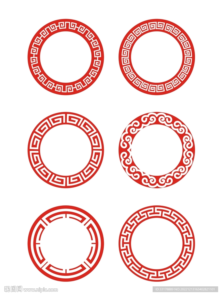 中式花纹中国风古典边框标题框