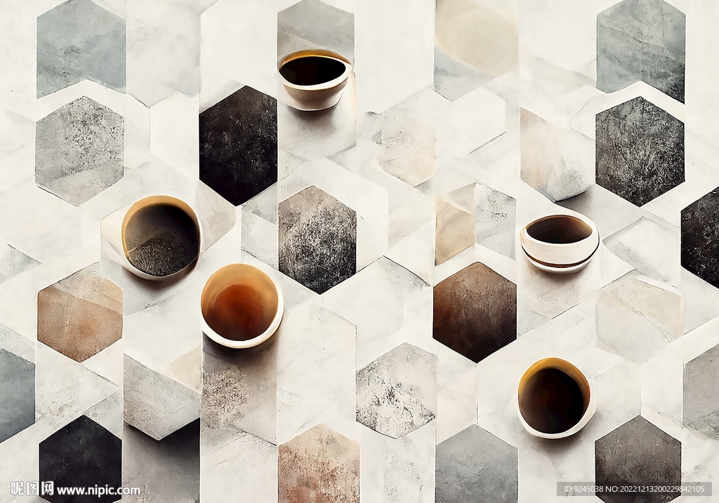 现代简约抽象几何地毯地垫