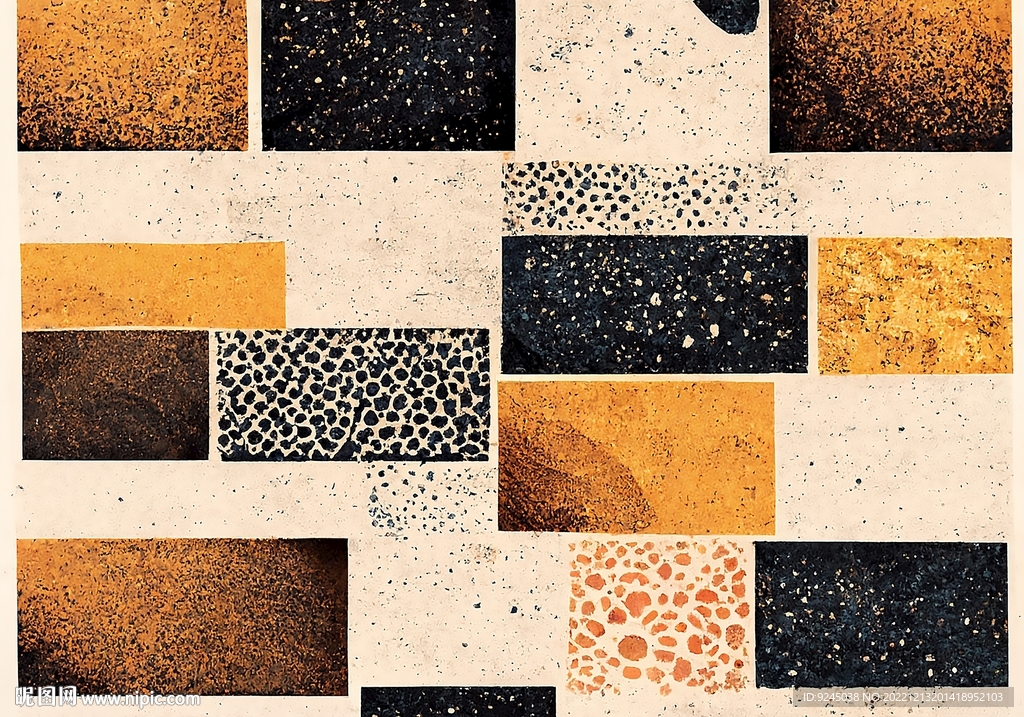 现代简约抽象几何地毯地垫设计