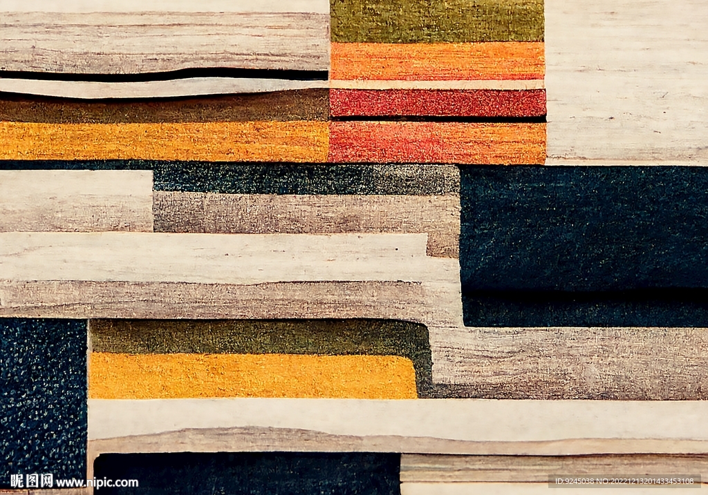 现代简约抽象几何地毯地垫设计