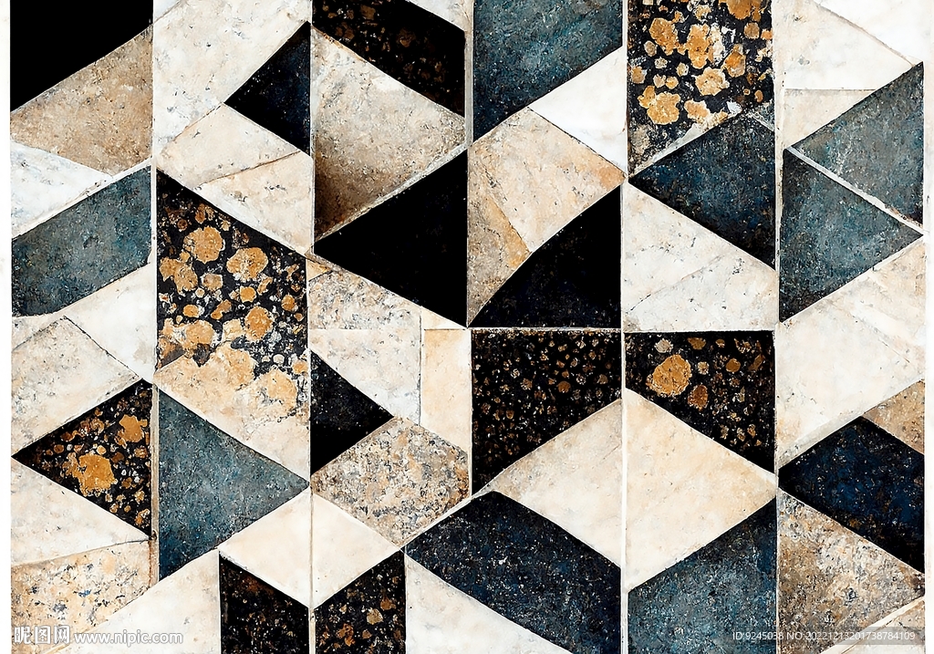 现代简约抽象几何复古地毯地垫