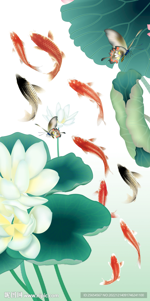 家和富贵荷花玄关