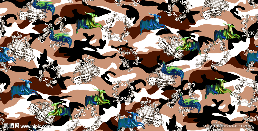 迷彩 乱花 设计