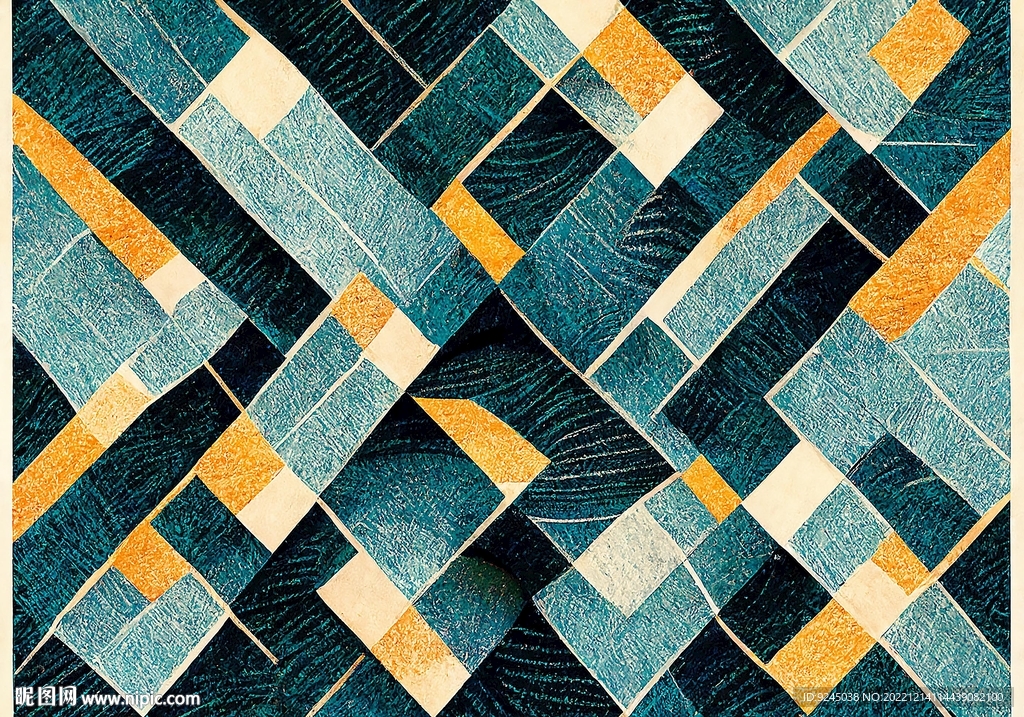 现代简约抽象几何复古客厅地毯