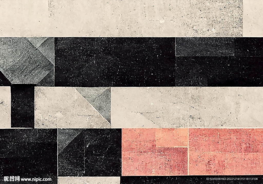 现代简约抽象几何复古客厅地毯