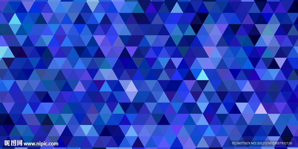 几何渐变蓝色背景墙