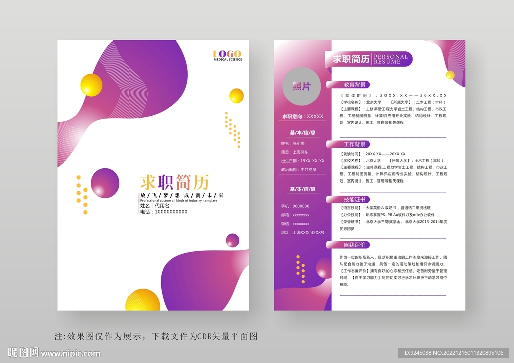 简约通用个人简历模板