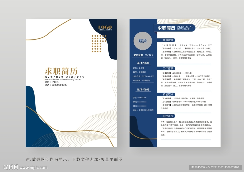 简约通用个人简历模板