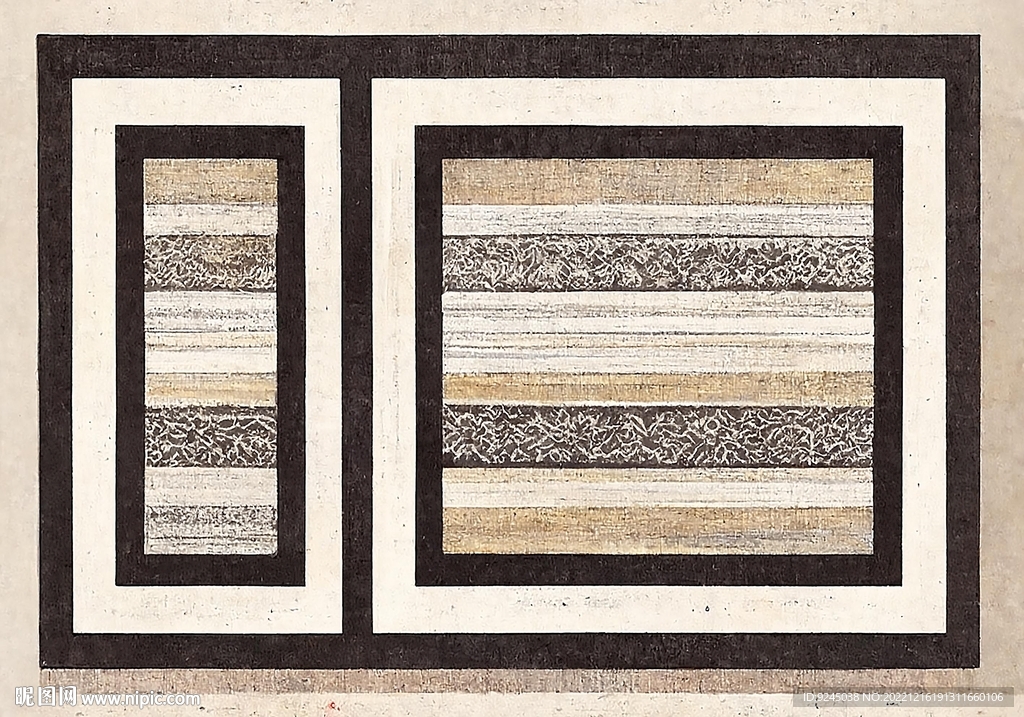 现代简约抽象几何线条轻奢地毯地