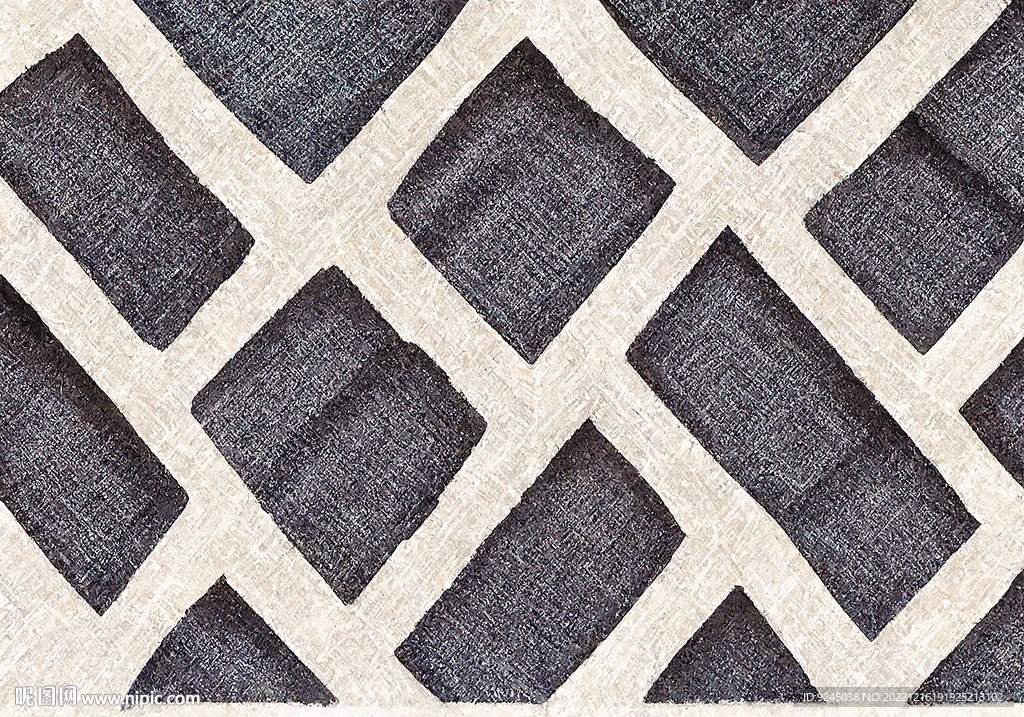 现代简约几何轻奢客厅地垫地毯