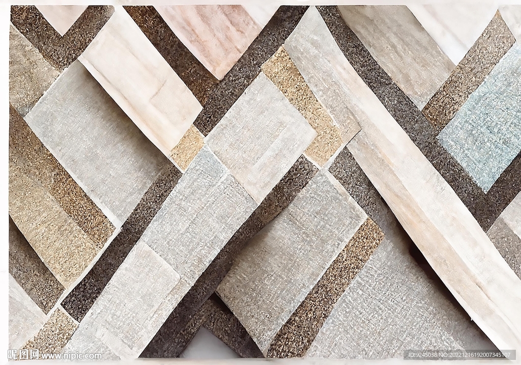 现代简约几何轻奢客厅地垫地毯