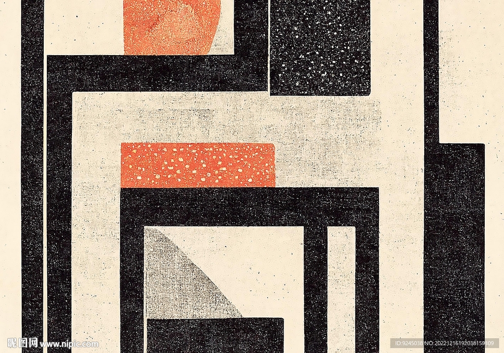 现代简约几何轻奢客厅地垫地毯