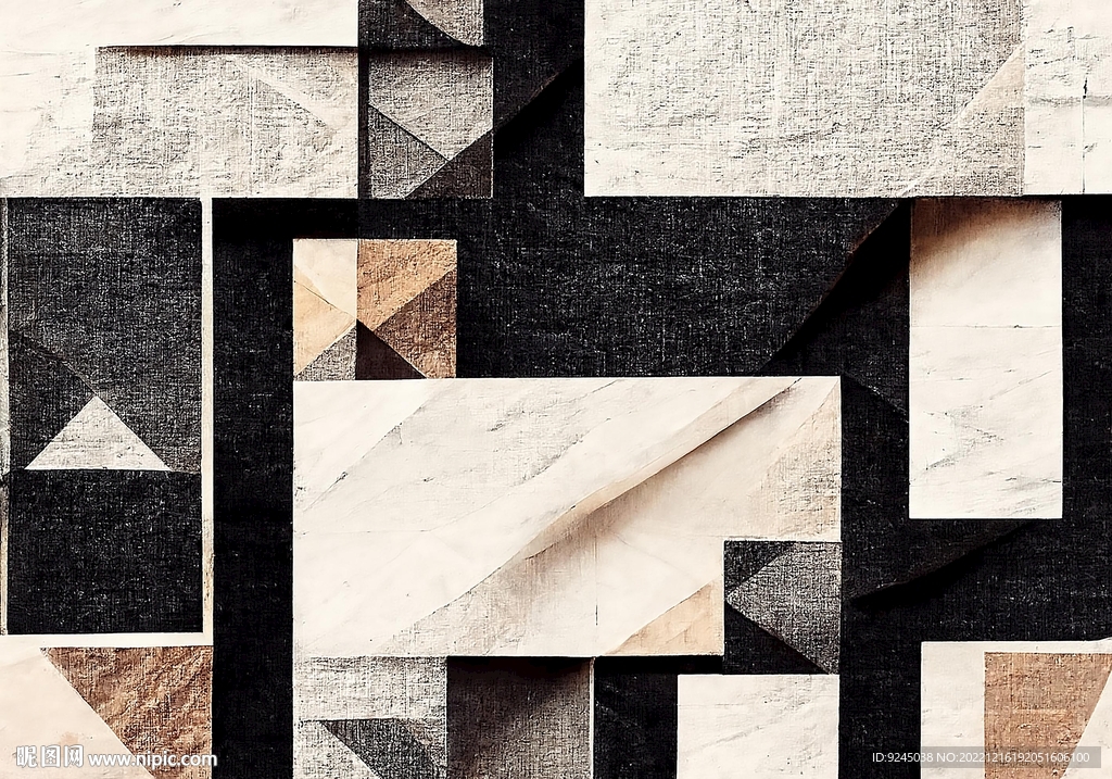 现代简约几何轻奢客厅地垫地毯