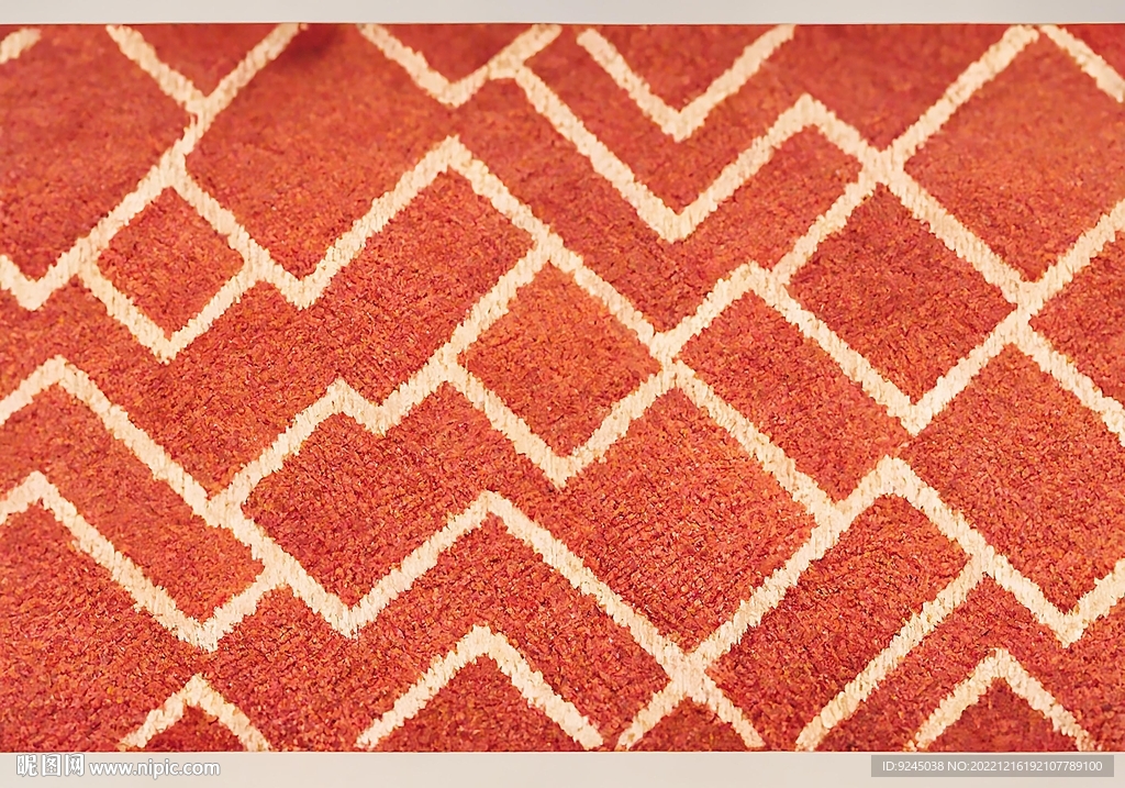 现代简约几何轻奢客厅地垫地毯