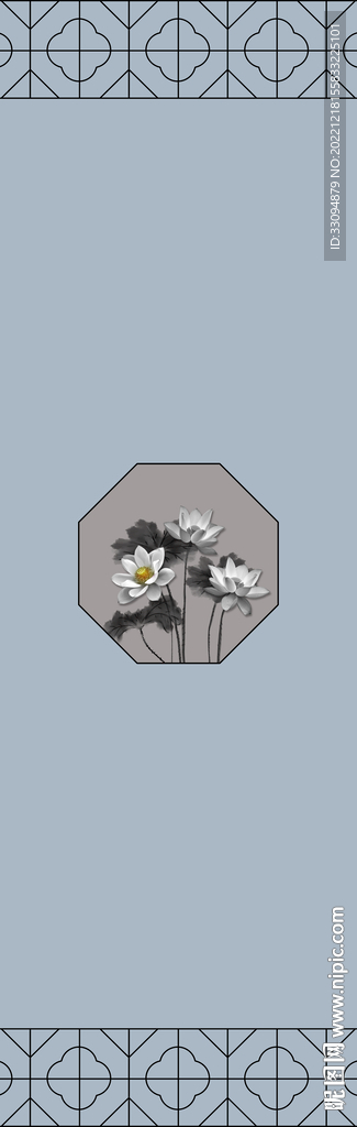 高清分层透明底平开门打印图