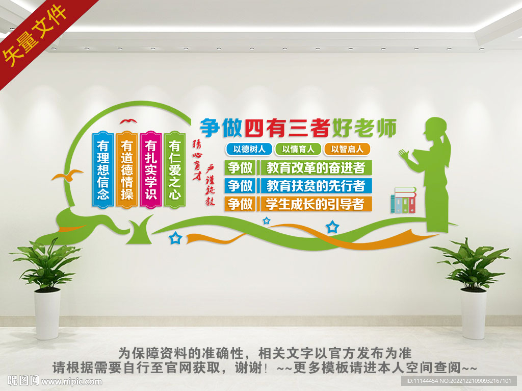 四有教师文化墙