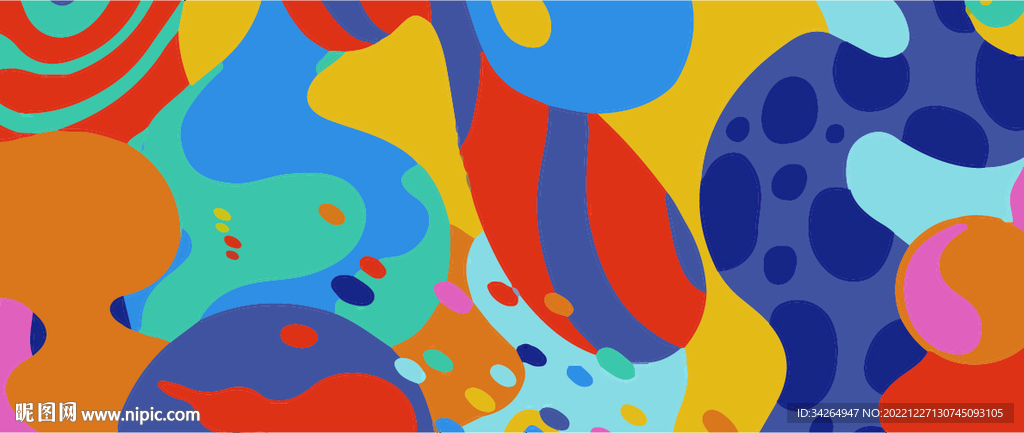 彩色抽象图案