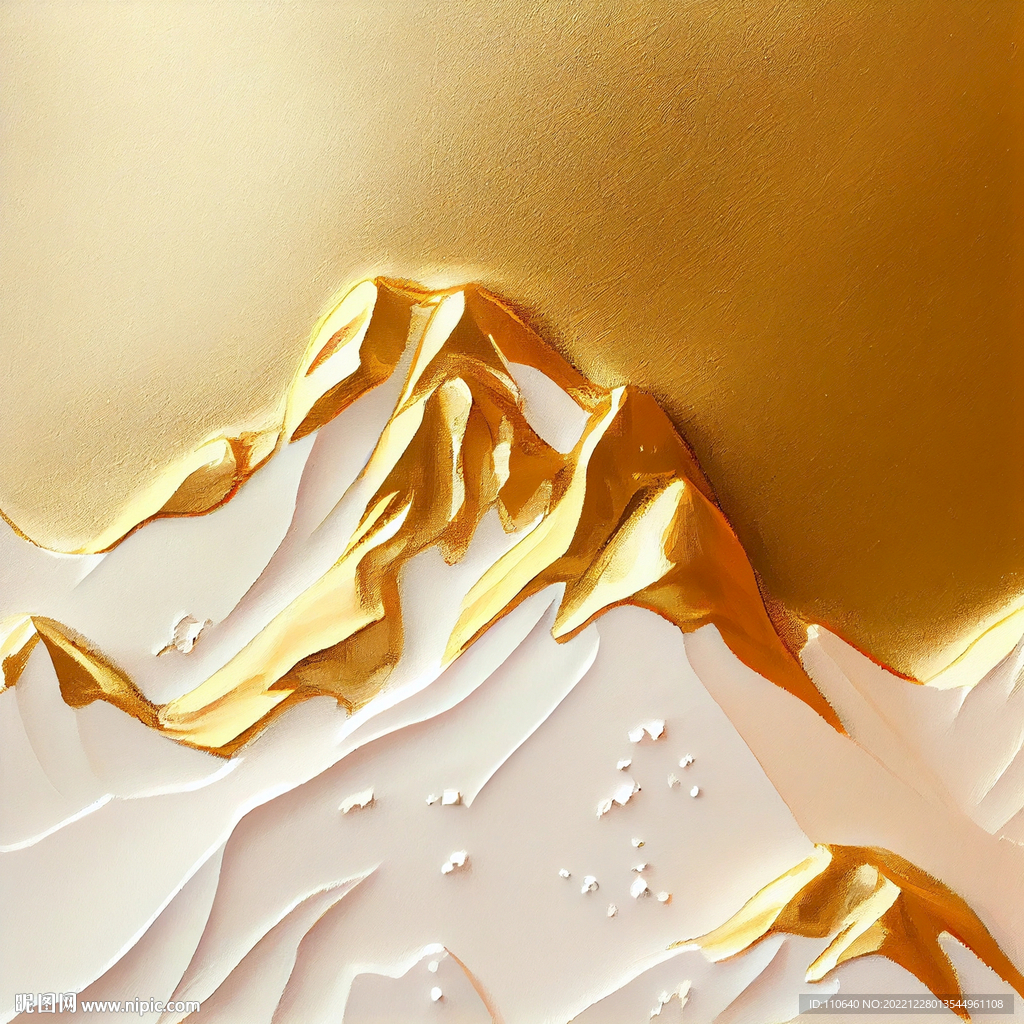 简约浮雕山水画