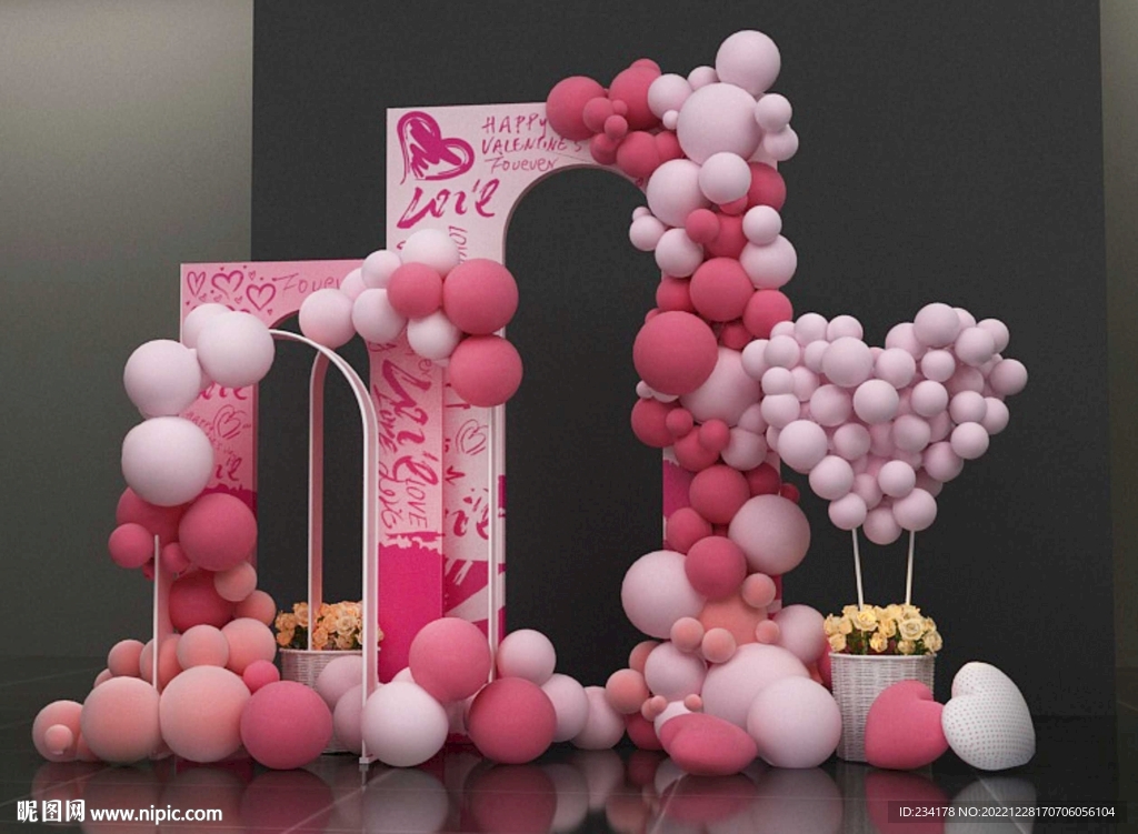 爱情美陈 情人节美陈