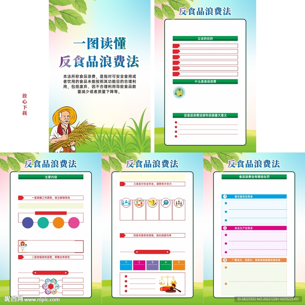 反食品浪费法宣传挂图