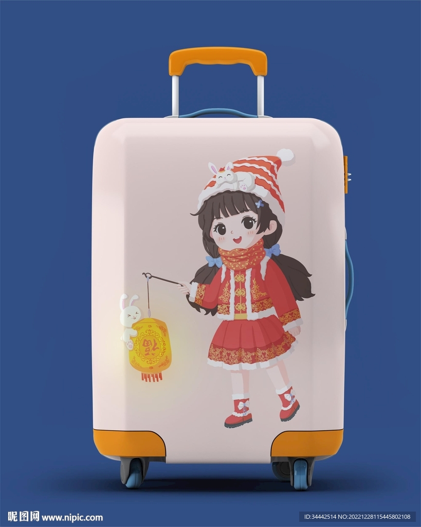 提灯笼过年小女孩文件是女孩