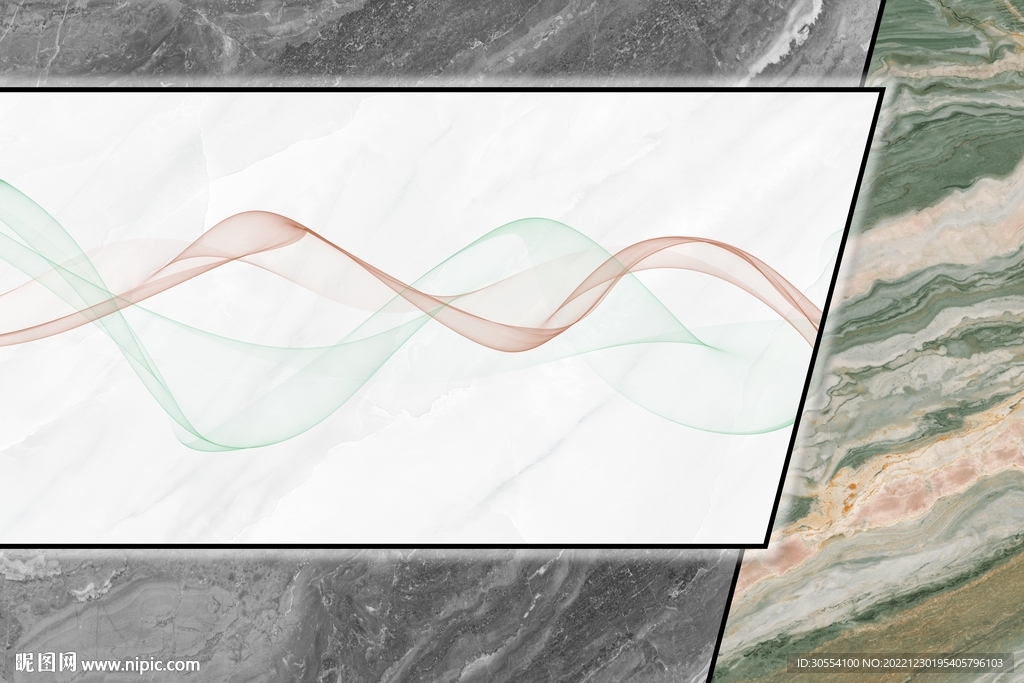 现代大理石纹悬空背景墙图片