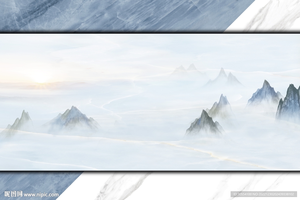 新中式背景墙图片