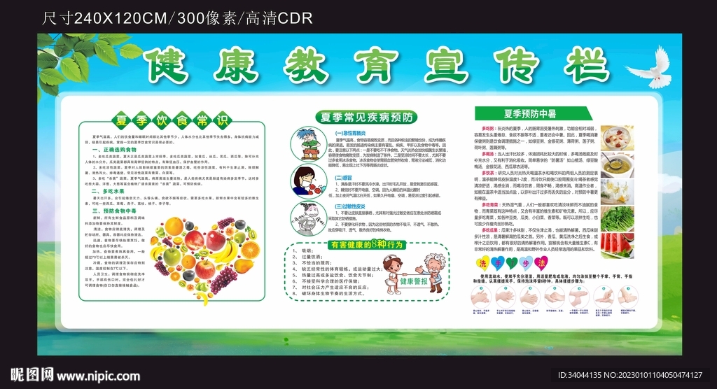 夏季健康教育宣传栏