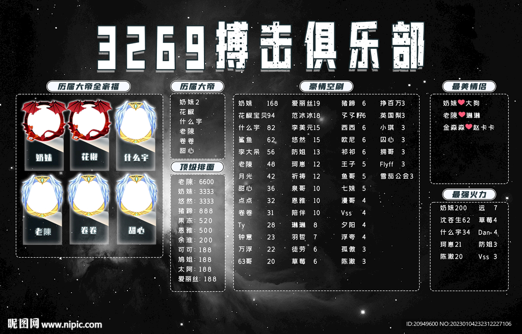 黑色俱乐部海报