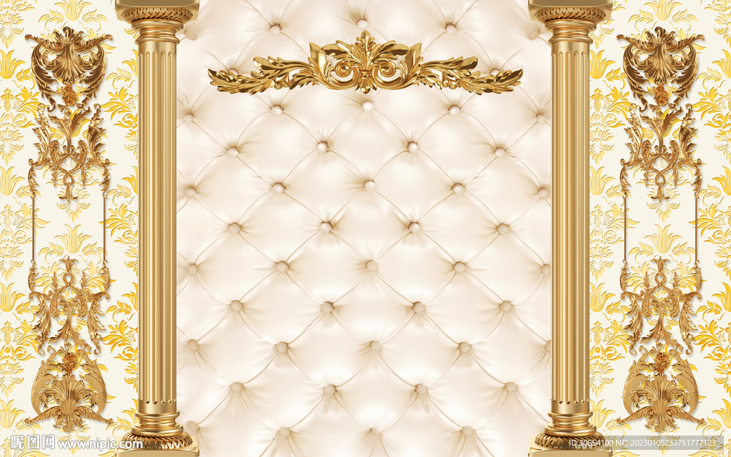 欧式软包电视背景墙图片