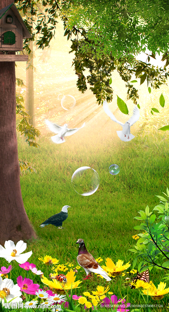 风景背景墙图片