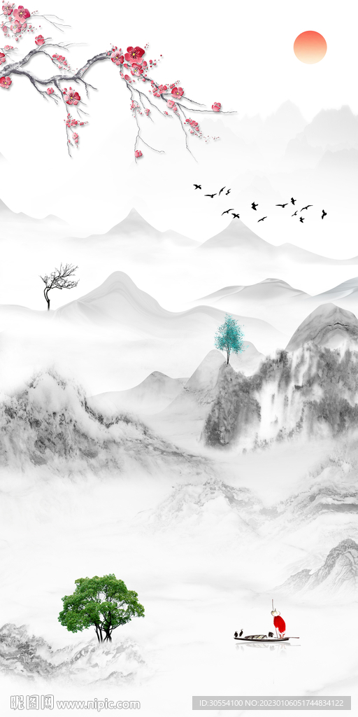 现代 大气风景玄关 TIf分层