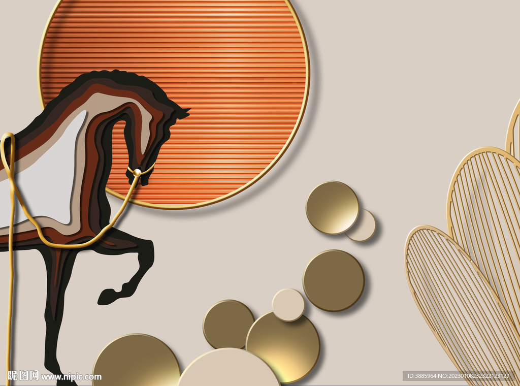 新中式玄关图片