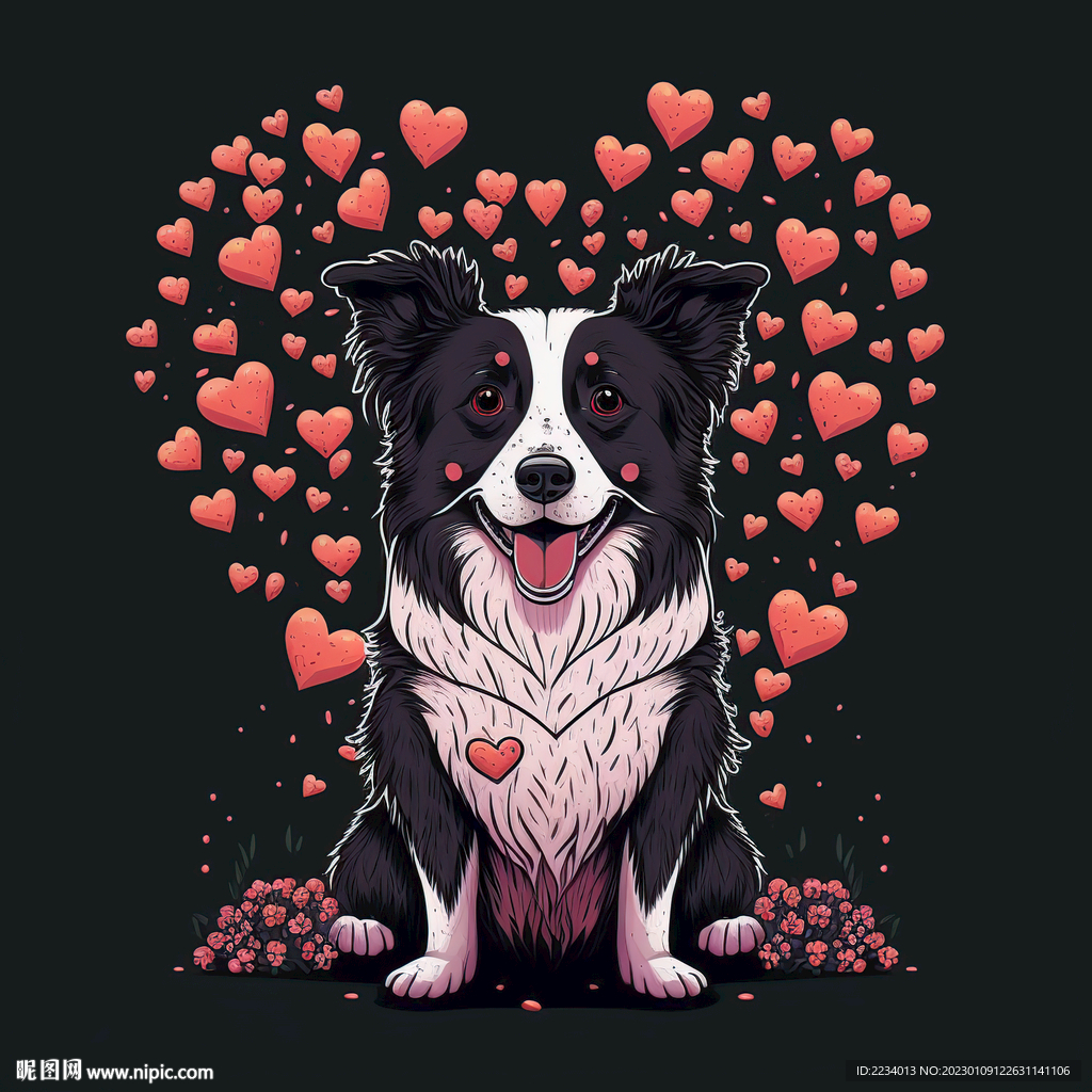 爱心狗狗