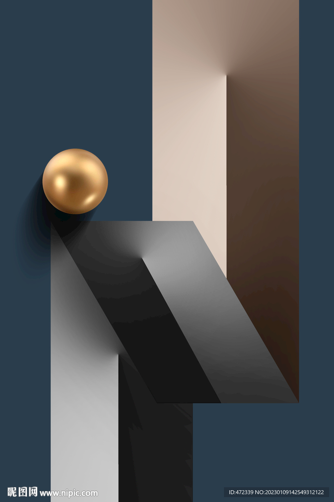 现代抽象几何装饰画