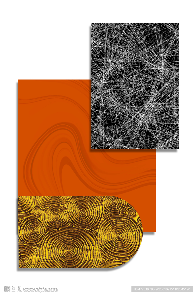 现代抽象几何装饰画