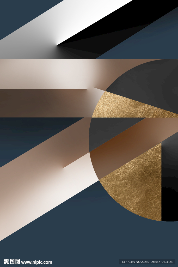 现代抽象几何装饰画