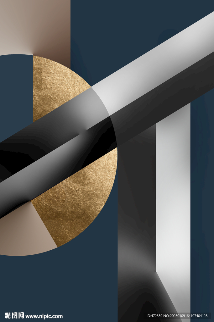 现代抽象几何装饰画