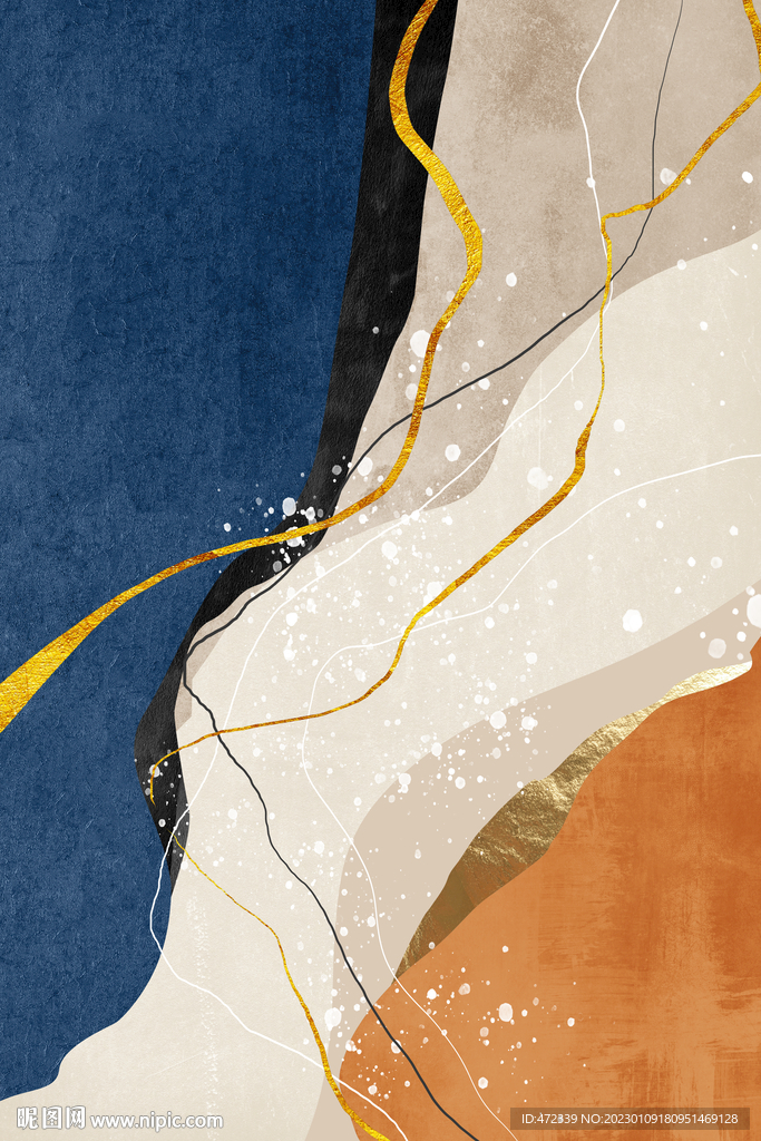 抽象手绘油画装饰画