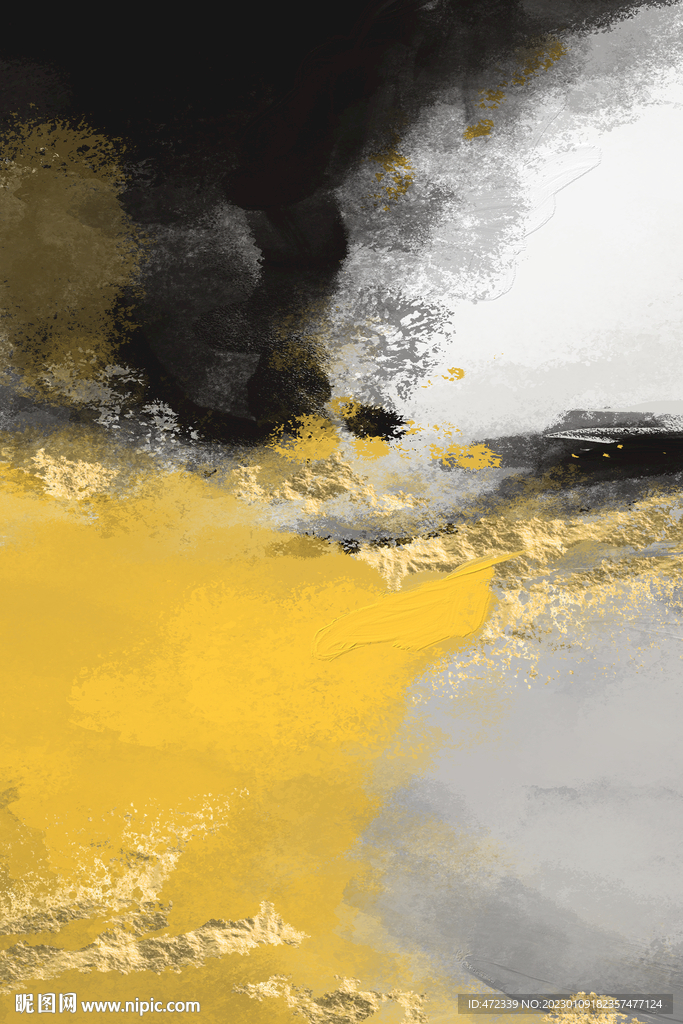 抽象手绘油画装饰画