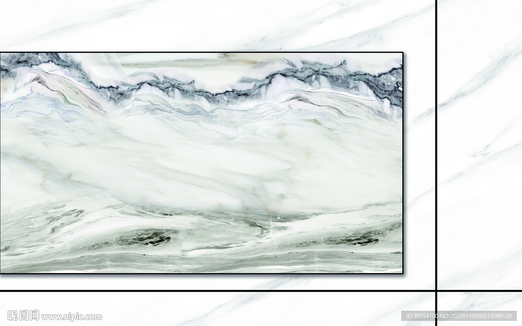 大理石纹理瓷砖北欧立体背景墙图