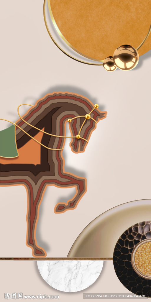 新中式玄关图片