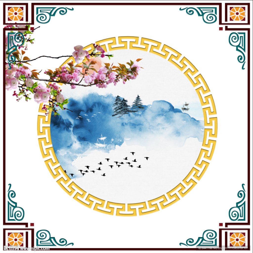 新中式 软膜天花 吊顶