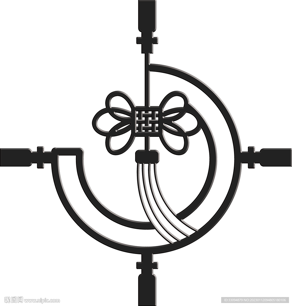 高清分层透明底平开门饰花打印图