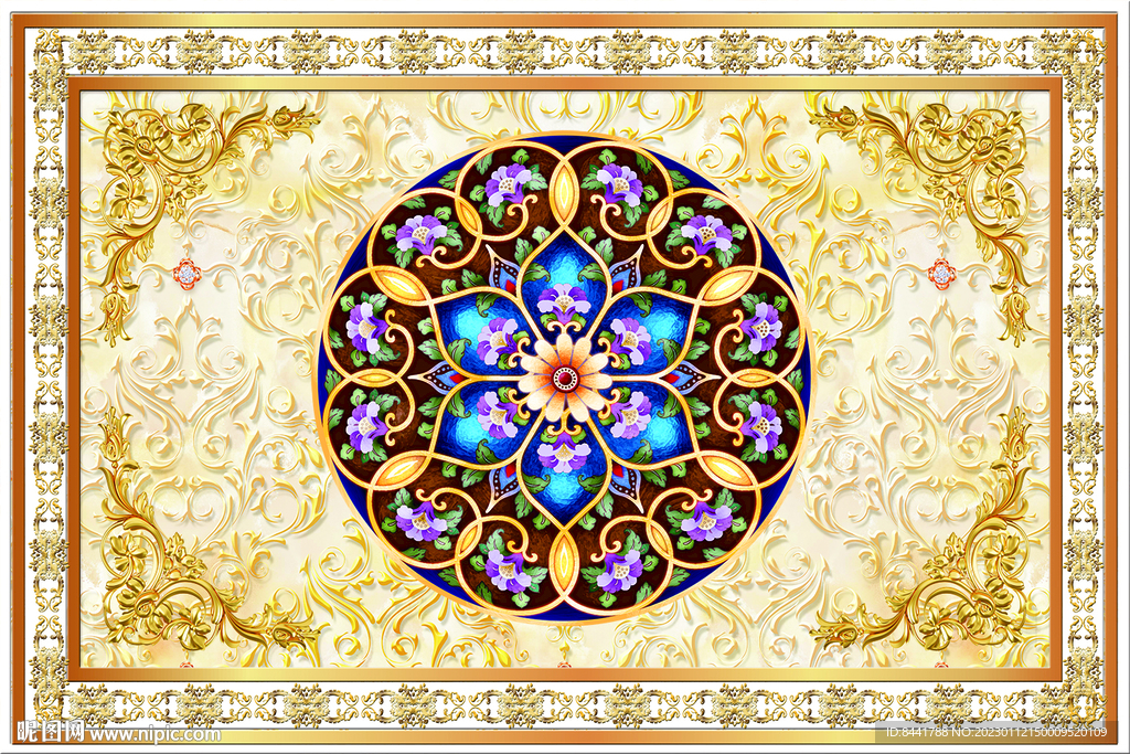 欧式花纹天花吊顶